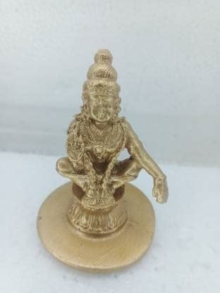 tskutty AYYAPPA SWAMY / LORD AYYAPPA IDOL GOLD COLOUR POYRESIN ...