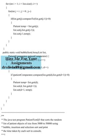 Image result for Patient Priotitizer Java Assignment