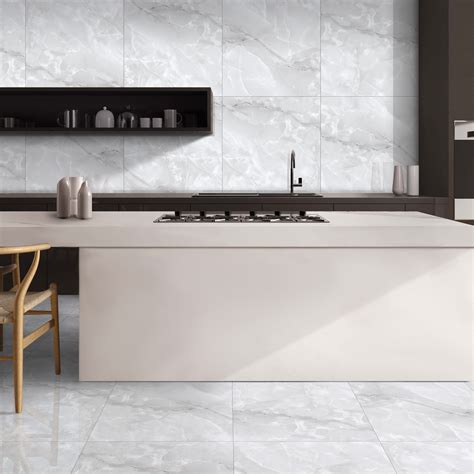Azure Frost Onyx Gloss Porcelain 60X60cm Wall Floor Tile - Tile Topia
