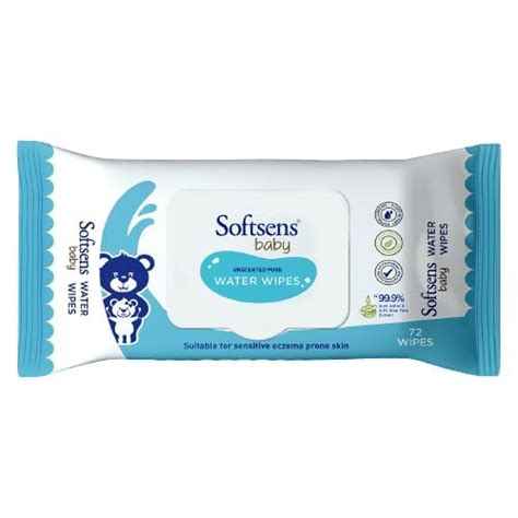 Buy Softsens Baby 99.9% Pure Water Wipes | Pure Aloe Vera Extract Wipes ...