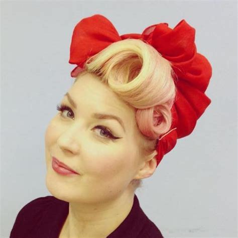 Image result for Pin Up Hairdo Tutorial Step by Step