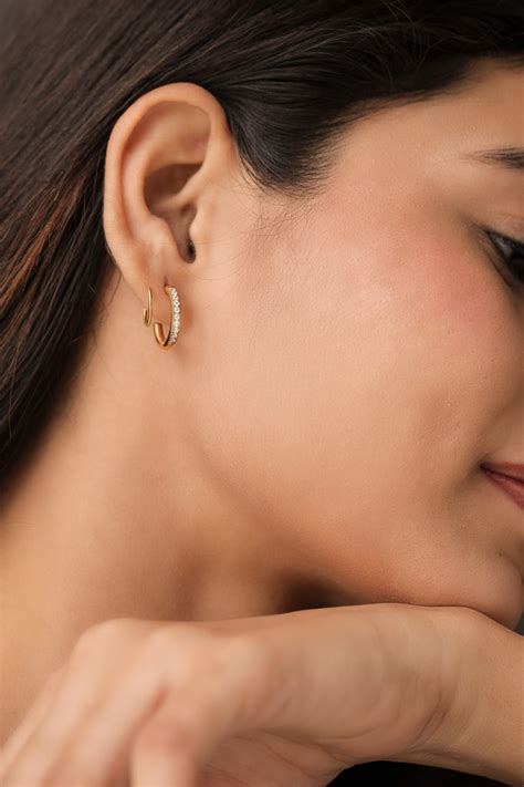 Olivia earrings - 18K Gold Plated – Elinor Jewels