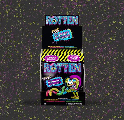 Rotten | Sour Gummy Worms - Goodies | Snack Shop