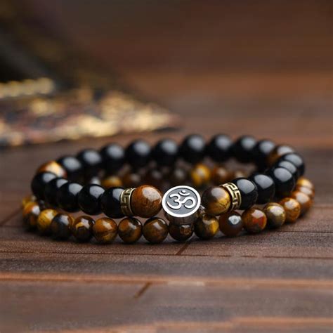 Inspirational Journey OM Tiger Eye Bracelet – Justwowfactory