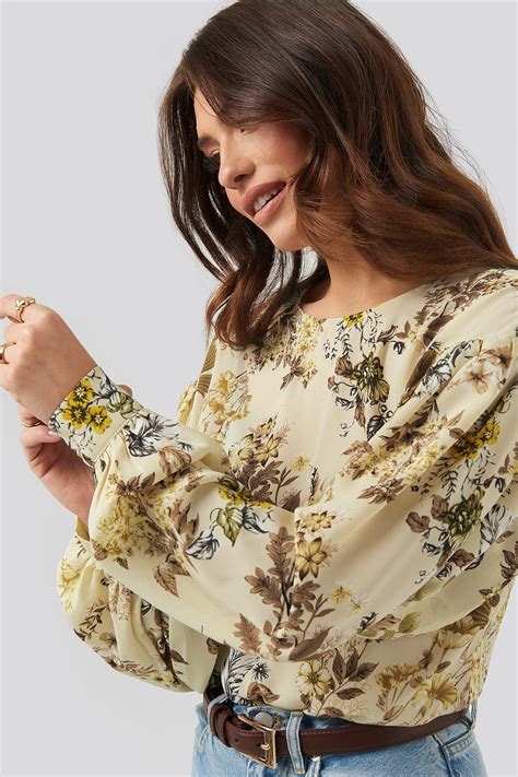 Big Sleeve Blouse Multicolor | NA-KD