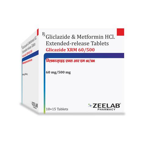 Glicazide XRM 60/500 - Price, Uses, Benefits, Side Effects, Dosage