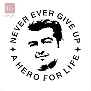 ise360 Never Ever give up Thala Ajith Sticker Cute Die Cut Decals for ...