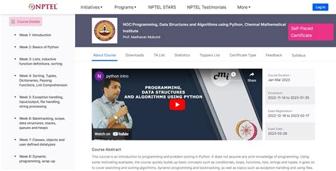 NPTEL Python Course 的图像结果