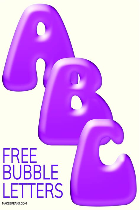 Bubble Alphabet Printables - Printable Calendars AT A GLANCE
