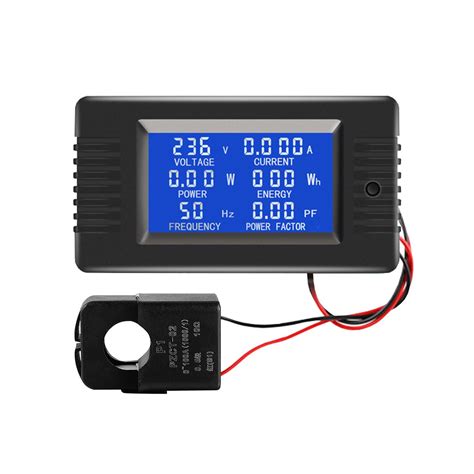 AC Current Voltage Amperage Power Energy Panel Meter LCD Digital ...
