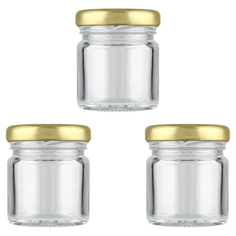 Buy Shiva Organic 41ml Round Glass Jar for Kitchen Storage | Food Grade ...