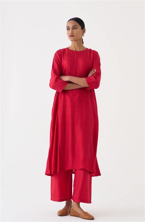 Buy - Iris stripped kurta set | Elan Store