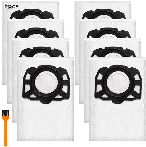 8 Pack Vacuum Cleaner Bags for Karcher WD4 WD5 WD6 WD5P WD6P MV4 MV5 ...