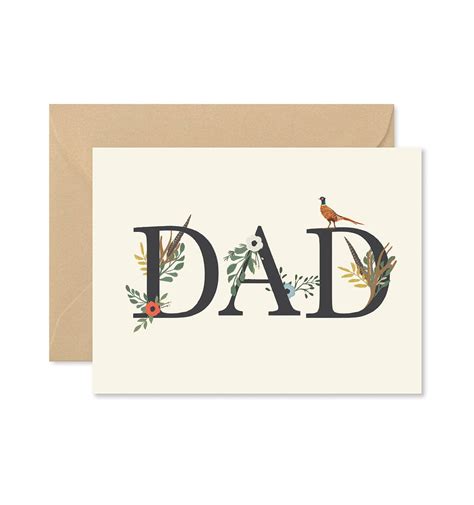 Dad Floral Greeting Card - Le Marché Home