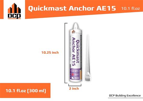 Buy DCP Quickmast AE15 Concrete Epoxy Anchor System - Two-Part Concrete ...