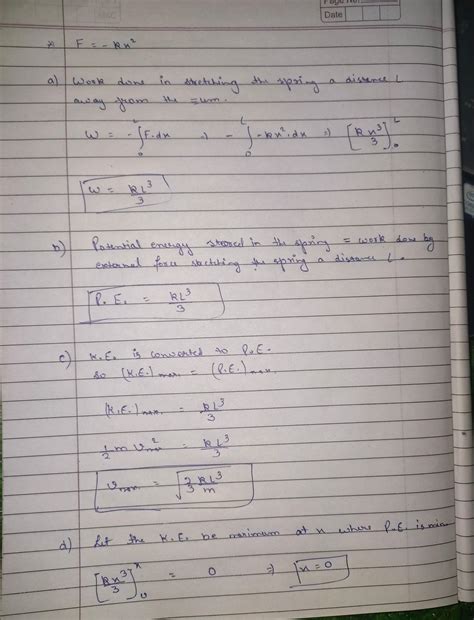 You are given a magical spring which has an odd restoring force, f ...