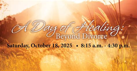Day of Healing: Beyond Divorce, Schoenstatt Retreat Center, Wales, 18 ...