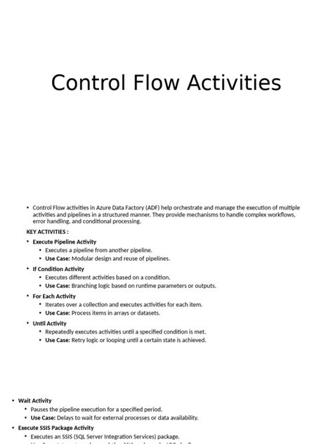 Image result for ADF Control Flow Activities Overview