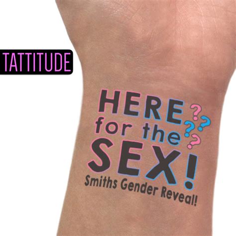 Here for the Sex Boy or Girl Gender Reveal Ideas Party Tattoos Gender ...