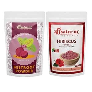 Shree Satnam Herbals Pure Organic BEETROOT Powder and ALOE-VERA Powder ...