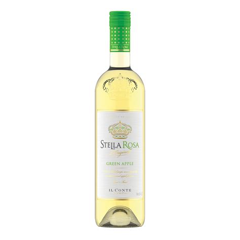 Stella Rosa Green Apple Semi-Sweet Moscato White Wine, 750ml Glass ...