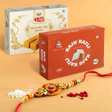 Lal Sweets Combo Pack of Mysore Pak Signature 400g and Kaju Katli 400g ...