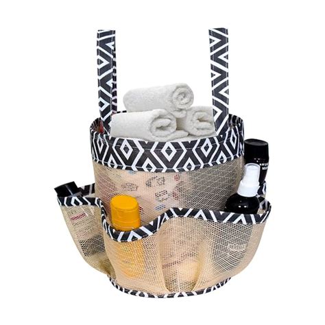 PRETTY KRAFTS Mesh Shower Caddy Tote Bag 8 Pockets, Hanging Portable ...