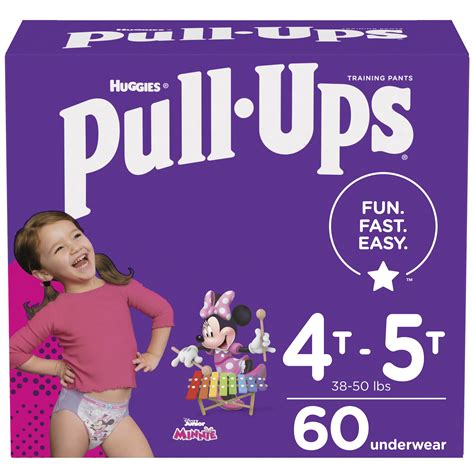 Pull-Ups Girls Potty Training Pants Size 6, 4T-5T, India | Ubuy