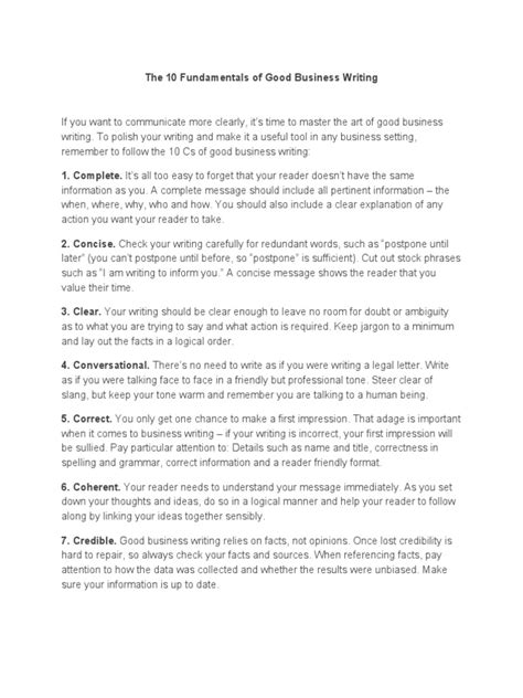 Image result for Business Writing Basics