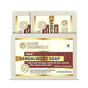 Buy Khadi Organique Natural Herbal Sandalwood Soap with Refreshing ...