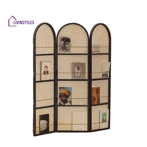 Nova Wooden and Cane Weaving Room Partition for Living Room – LivIn Styles