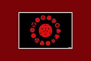 Aniwave:Naruto - Sharingan Eyes 300 gsm Standard Poster 03 : Amazon.in ...