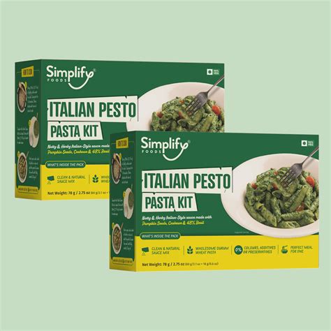 Italian Pesto Pasta Kit (2 Meal Packs) – Simplify | 100% Clean Foods