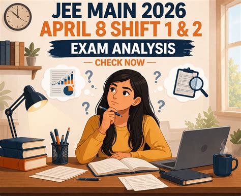 JEE Main 2026 April 8 Shift 1 & 2 Exam Analysis (Out) – Difficulty ...