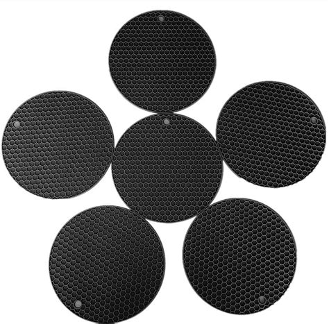 Buy WOODTULA Silicone Hot Pads for Kitchen - Flexible Table Trivet Mat ...