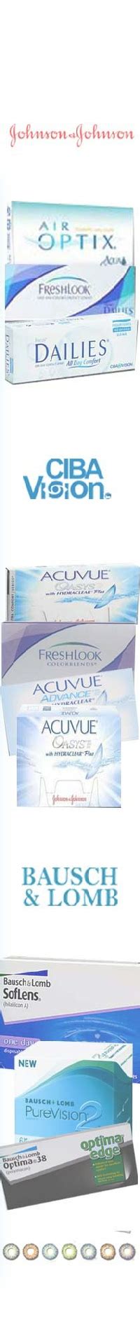 View our contact lenses in which we have Bausch & Lomb,Ciba Vision ...
