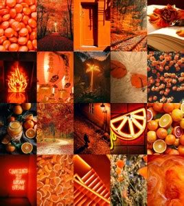Orange theme photo poster prints, 4x6 inch collage set of 20 photos ...