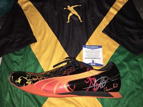 Amazon.com: Usain Bolt Signed Official Street Yaam Bolt Model Shoe ...
