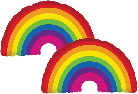 Set of 2 Colorful Rainbow Jumbo 36 Foil Party India | Ubuy