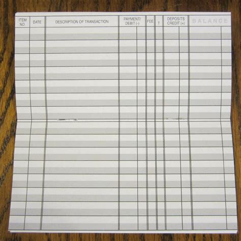 Buy 25 Checkbook Transaction Registers Check Book Register Calendar ...