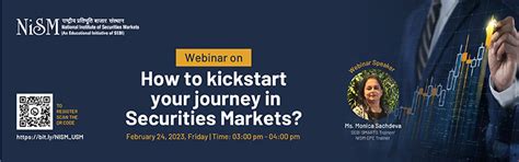 How to kickstart your Journey in Securities Markets - National ...