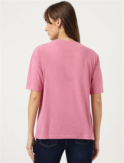 Buy Embroidered Round Neck T-Shirt at Marks & Spencer