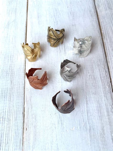 Adjustable Copper Oak Leaf Ring Autumn Jewelry – Matilda&Milo Jewels