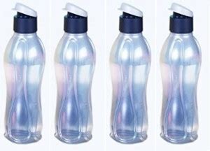 TUPPERWARE Eco 750 ml flip top bottle set of 4pc - Silver 750 ml Bottle ...
