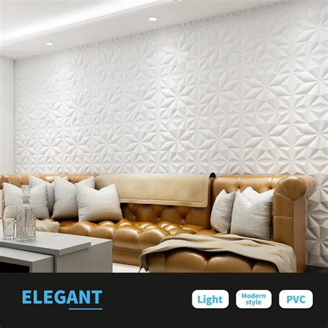Buy Art3d Textures 3D Wall Panels for Interior Wall Decor, White ...