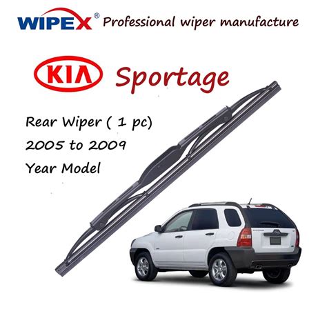 (original Rear) 2005 to 2009 Year 12G KIA Sportage Rear Wiper Blade for SPORTY Car Back Window ...