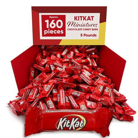 Buy KitKat Bar Miniatures 5 Pounds Approx 160 PiecesBulk Candy ...