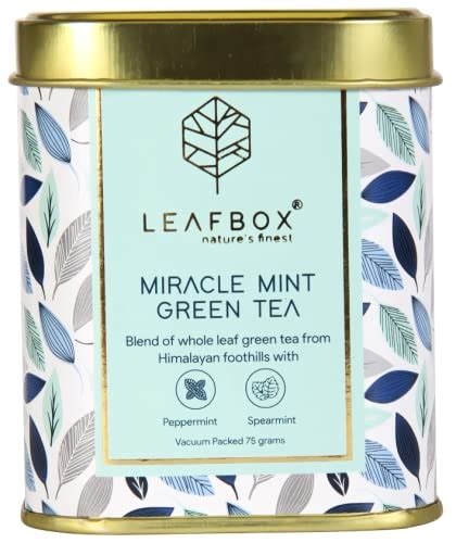LEAFBOX Miracle Mint Green Tea | Single Estate Second Flush | Whole ...