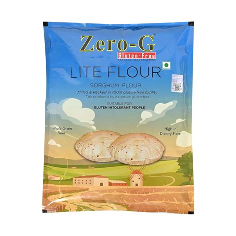 ZERO - G Lite Flour Gluten Free,Sorghum/Jowar Atta Flour Pack Of 1 Kg ...