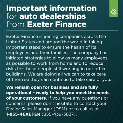 Exeter Finance posted on LinkedIn